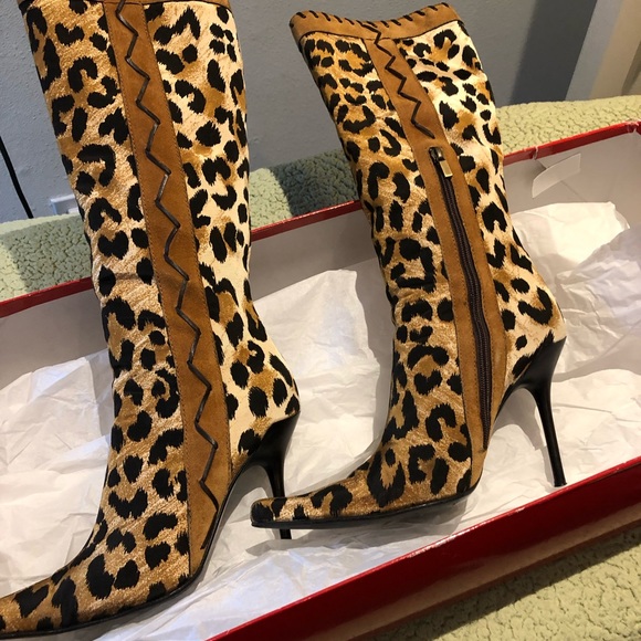 animal print boots